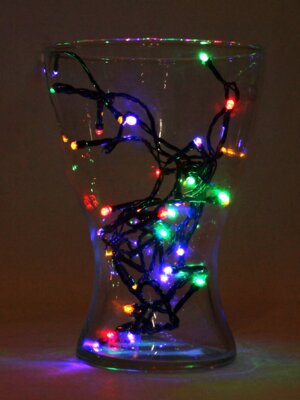 Гирлянда 5,5м 60 разноцв ламп 8 режимов темная нить НУ-9734