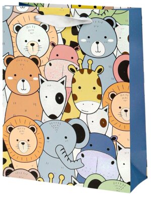Бумажный пакет Dream cards18*24*8.5 Зверушки ППК-2562