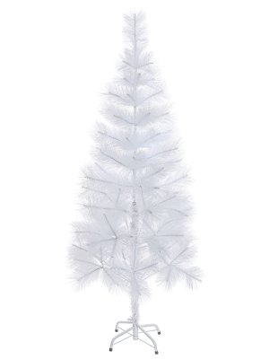 Ель искусственная 150см 80 веток белая НУ-7937