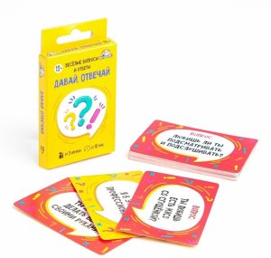 Карточная игра Давай отвечай 12+ 32 карточки ИН-2233