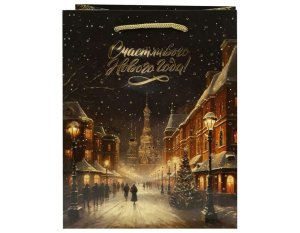 Бумажный пакет Dream Cards 18x23x10 Сияние города ПКП-6650