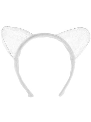 Карнавальный ободок Нежные ушки белый КРК-6268