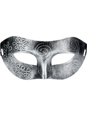 Маска карнавальная Рыцарь серебристая КРК-2953