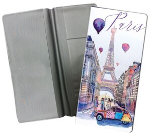 Конверт путешественника Прогулка по Парижу для документов из ПВХ 20,5х22см 77223