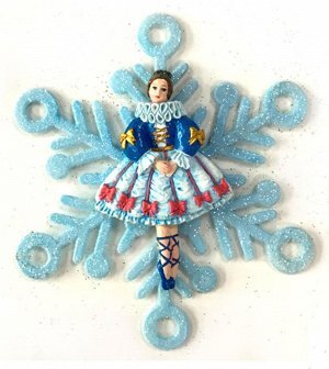 Новогоднее подвесное украшение из полирезины и акрила 75627