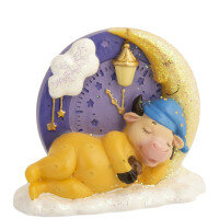 Декоративная фигурка Спящая коровка из полирезины 4,2х8х9,5см 81394