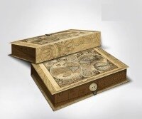 Подарочная шкатулка-коробка "СТАРЫЕ КАРТЫ M" арт.36484 (20*14*6см, из мелованного, ламин-го, негофри