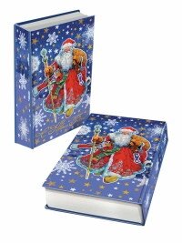 Декоративная шкатулка Дед Мороз в красном кафтане 17*11*5см 41709