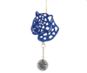 Елочное украшение из древесины тополя "Леопард", 12*7*0,5см