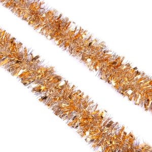 Мишура Горчичная  из ПЭТ 9х200см 78802