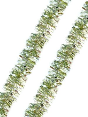 Мишура Золото с серебром из ПЭТ 7.5х200см 78397