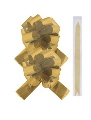 Затягивающийся декоративный бант из полиэтилентерефталата  с полипропиленовым ламинированием