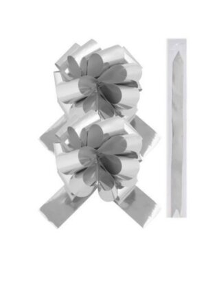 Затягивающийся декоративный бант из полиэтилентерефталата  с полипропиленовым ламинированием, для оф