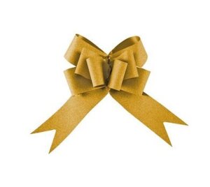 Затягивающийся декоративный бант из полиэтилентерефталата  с полипропиленовым ламинированием, для оф