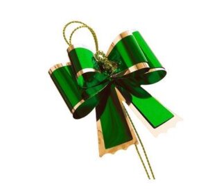 Затягивающийся декоративный бант из полиэтилентерефталата  с полипропиленовым ламинированием, для оф