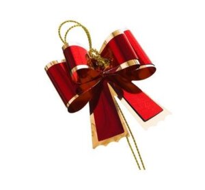 Затягивающийся декоративный бант из полиэтилентерефталата  с полипропиленовым ламинированием, для оф