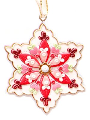 Новогоднее подвесное украшение арт.41760/12 (7*8.5см, из полирезины) / 7 * 8.5 арт.41760