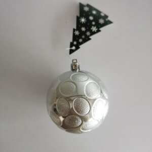 Новогоднее подвесное украшение из полистирола / 8x8x8см арт.87336