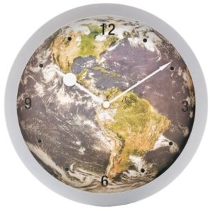 Часы настенные кварцевые Планета корпус и циферблат из полистирола 83212