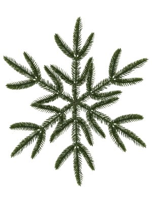 Новогоднее подвесное украшение из полипропилена 1,5х40х40см 92455