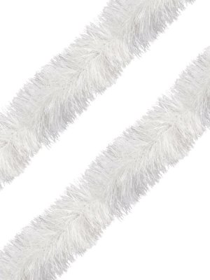 Новогодняя мишура из ПЭТ 9*200см Белая 91117