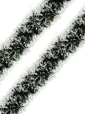 Новогодняя мишура из ПЭТ 9*200см Темно-зеленая 92304