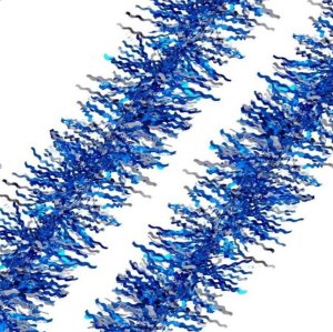 Новогодняя мишура из ПЭТ 9*200см Синяя 92311