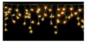 Электрогирлянда на 80 LED ламп 300x50cм напряжение 220 B мощность 3,2 Вт Теплый белый 8 реж 92815