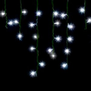 Электрогирлянда бахрома на 80 LED ламп 300x50cм 220 B мощность 3,2 Вт Холод белый 8 реж 92816