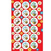 0-11-102 Наклейка оценка Пчелки