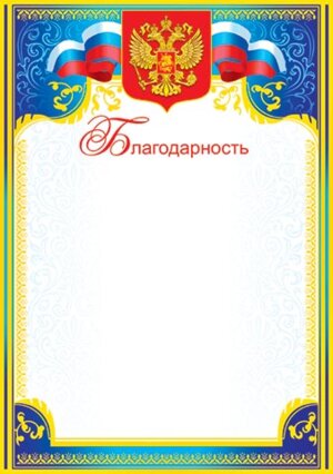 9-19-127 Благодарность РФ