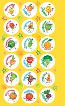 0-11-413 Наклейка оценка Овощи и фрукты