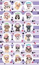 0-11-415 Наклейка оценка Собачки