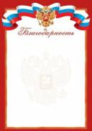 9-19-612 Благодарность РФ