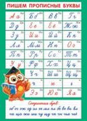 0-02-592 Плакат Пишем прописные буквы