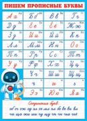 0-02-594 Плакат Пишем прописные буквы
