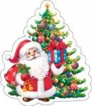 7-66-5223 Украшение Дед Мороз возле елки