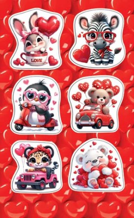 0-11-14153 Наклейки Зверята