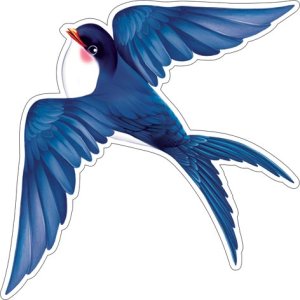 7-65-8063 Украшение на скотче Ласточка