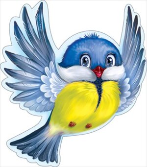 Украшение на скотче Синичка