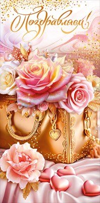 Конверт Поздравляем жен 70.701