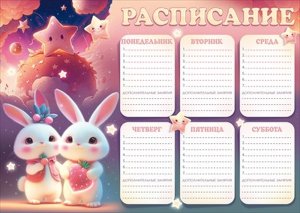 Расписание Зайки