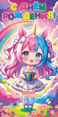 Конверт С Днем Рождения дет