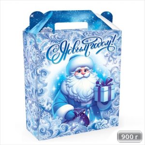 Коробка С Новым годом Дед Мороз