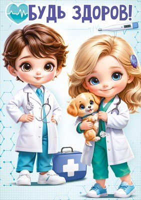 Плакат А3 Будь здоров