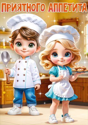 Плакат А3 Приятного аппетита