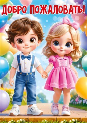 Плакат А3 Добро пожаловать