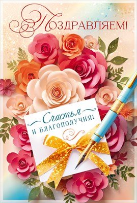 Открытка Поздравляем жен 9.0000330