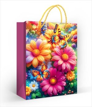 Бумажный пакет Цветущие луга