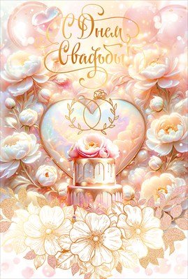 Открытка С Днем Свадьбы 9.0000156